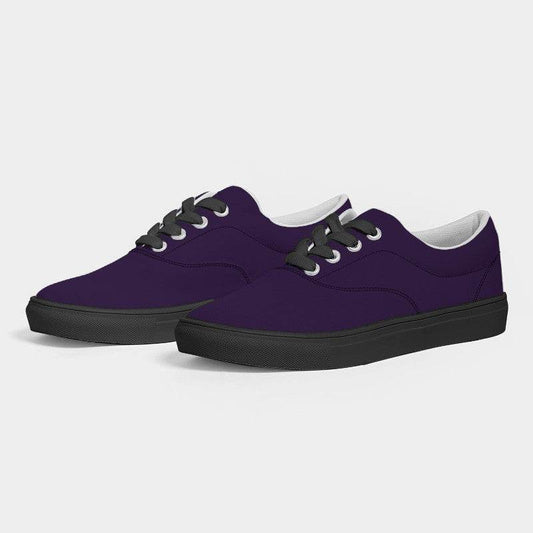 Deep Medium Purple Men's Canvas Sneakers (MPU3-ME-DE) - Side 3