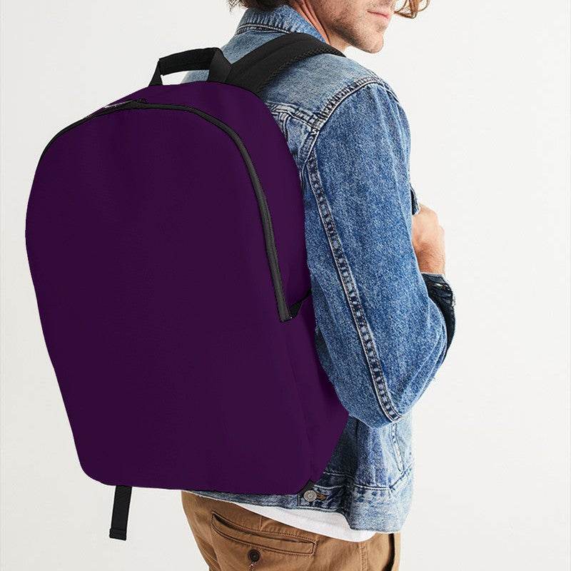 Deep Medium Purple Waterproof Backpack (MPU1-ME-DE) - Man CloseUp