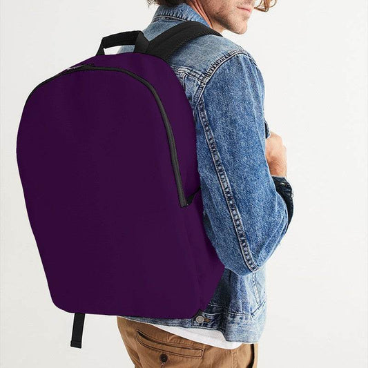 Deep Medium Purple Waterproof Backpack (MPU1-ME-DE) - Man CloseUp