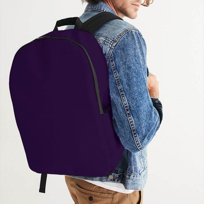 Deep Medium Purple Waterproof Backpack (MPU3-ME-DE) - Man CloseUp