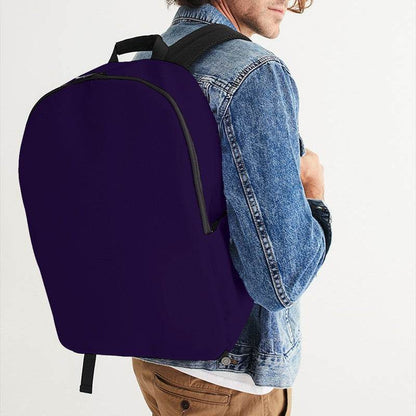 Deep Medium Purple Waterproof Backpack (PU-ME-DE) - Man CloseUp
