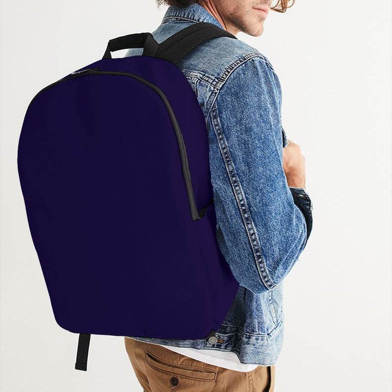 Deep Medium Purple Waterproof Backpack (PUI1-ME-DE) - Man CloseUp