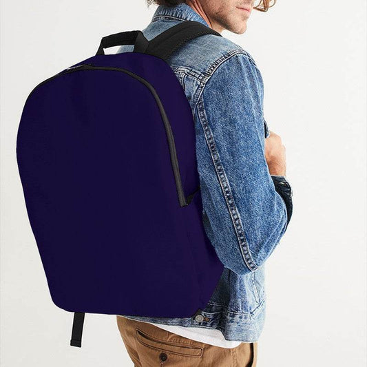 Deep Medium Purple Waterproof Backpack (PUI1-ME-DE) - Man CloseUp