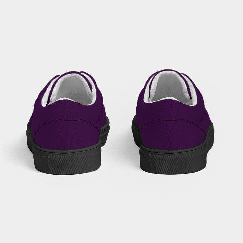 Deep Medium Purple Women's Canvas Sneakers (MPU1-ME-DE) - Back