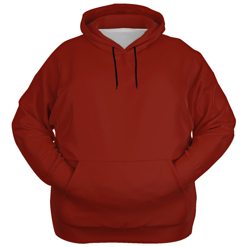 Deep Medium Red Hoodie PLUS (R-ME-DE) - Ghost Front PLUS