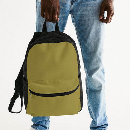 Deep Medium Yellow Canvas Backpack (LY3-ME-DE) - Man Holding