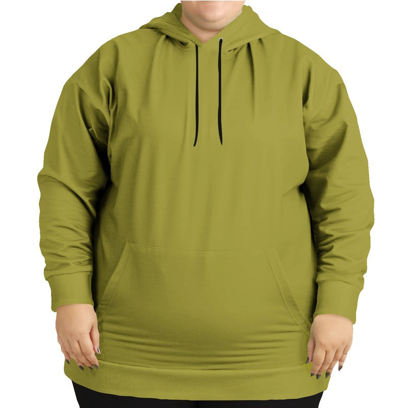 Deep Medium Yellow Hoodie PLUS (LY2-ME-DE) - Woman Front PLUS