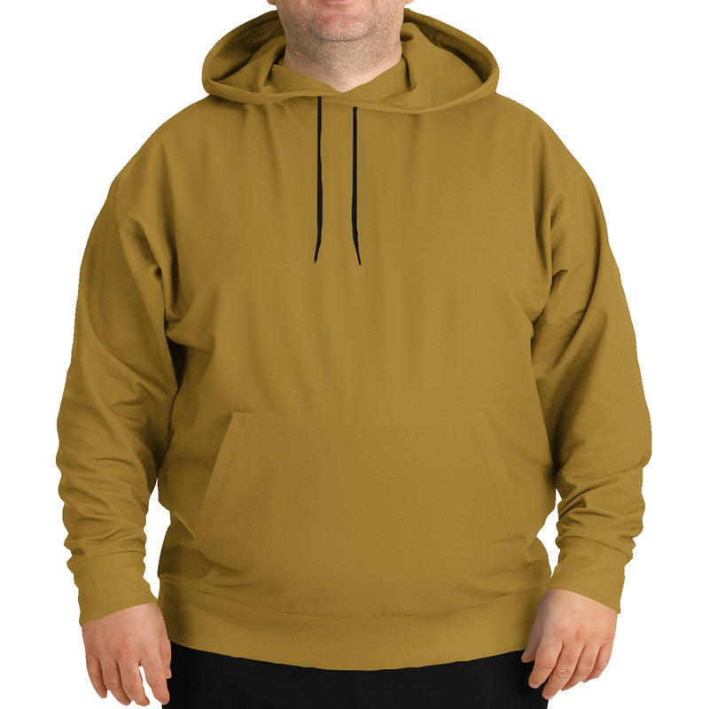 Deep Medium Yellow Hoodie PLUS (YO1-ME-DE) - Man Front PLUS