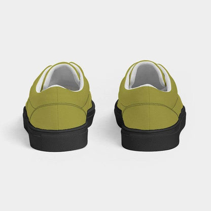 Deep Medium Yellow Men's Canvas Sneakers (LY2-ME-DE) - Back