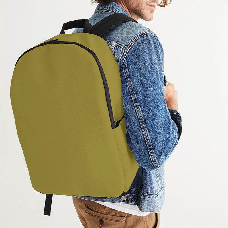 Deep Medium Yellow Waterproof Backpack (LY3-ME-DE) - Man CloseUp