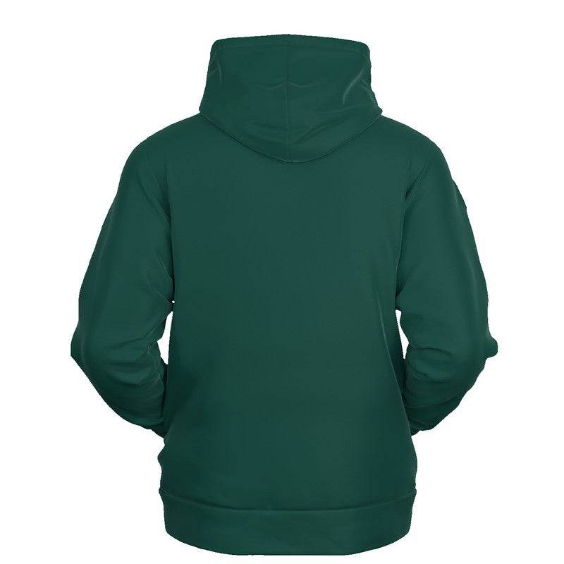 Deep Muted Blue-Green Hoodie (BG-MU-DE) - Ghost Back