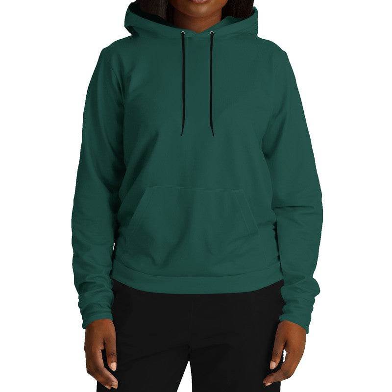 Deep Muted Blue-Green Hoodie (BG-MU-DE) - Woman Front