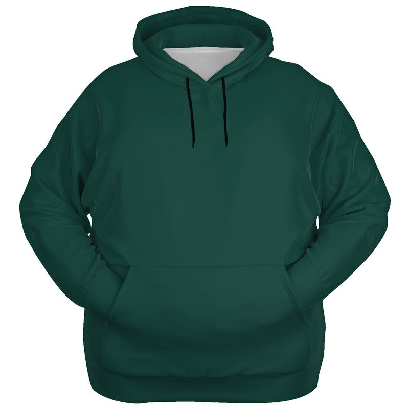 Deep Muted Blue-Green Hoodie PLUS (BG-MU-DE) - Ghost Front PLUS