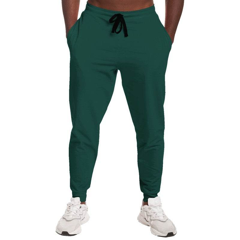 Deep Muted Blue-Green Joggers (BG-MU-DE) - Man Front