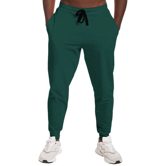 Deep Muted Blue-Green Joggers (BG-MU-DE) - Man Front