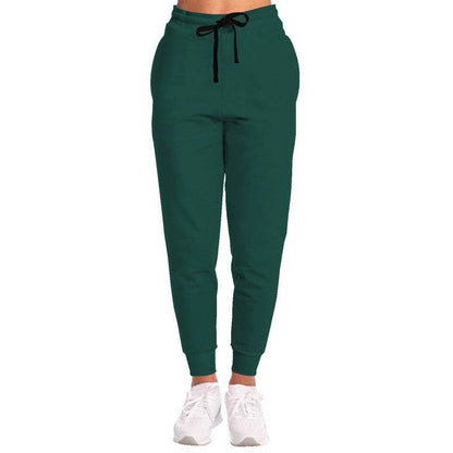 Deep Muted Blue-Green Joggers (BG-MU-DE) - Woman Front