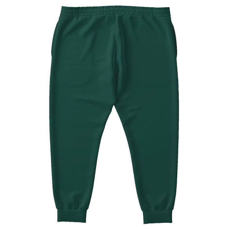 Deep Muted Blue-Green Joggers PLUS (BG-MU-DE) - Back PLUS