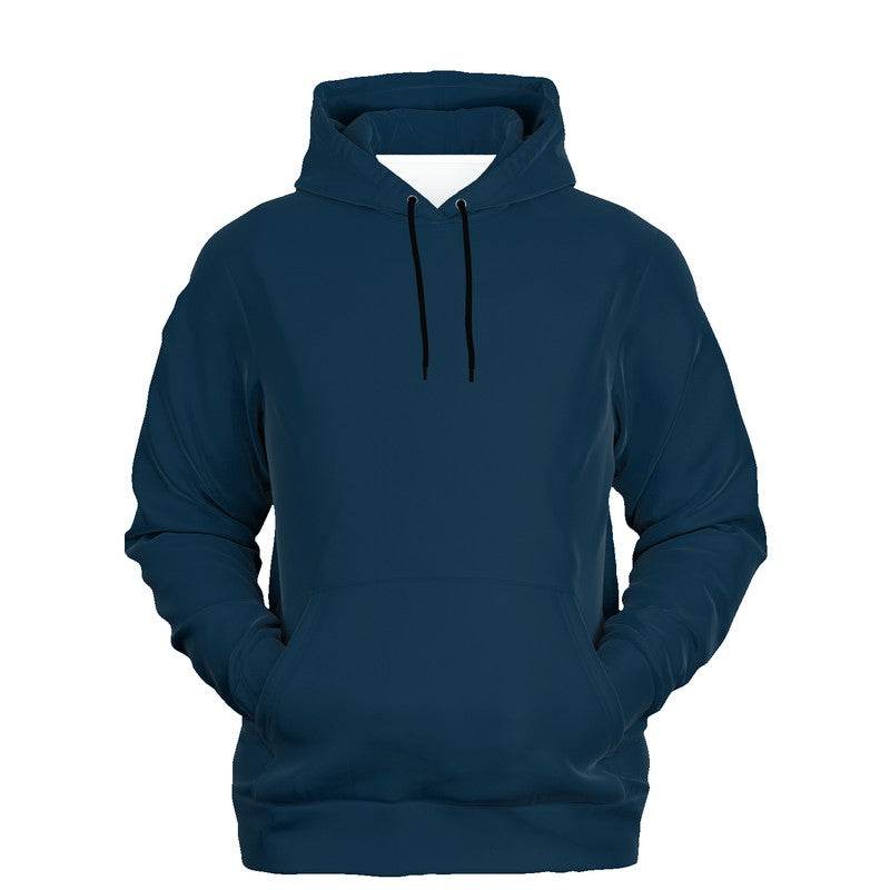 Deep Muted Blue Hoodie (B-MU-DE) - Ghost Front