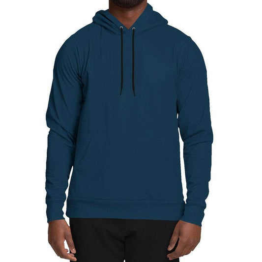 Deep Muted Blue Hoodie (B-MU-DE) - Man Front