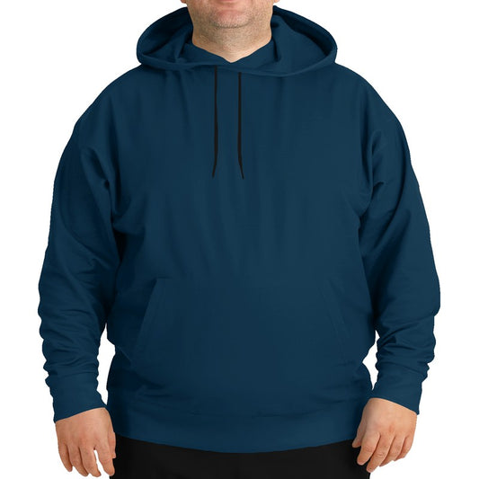 Deep Muted Blue Hoodie PLUS (B-MU-DE) - Man Front PLUS