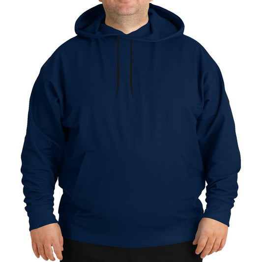 Deep Muted Blue Hoodie PLUS (IB2-MU-DE) - Man Front PLUS