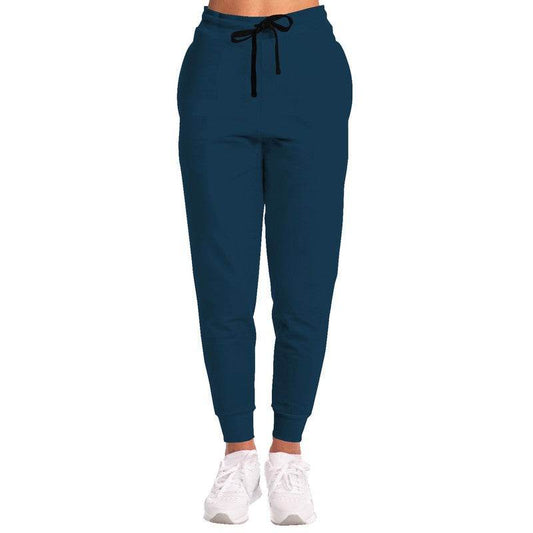 Deep Muted Blue Joggers (B-MU-DE) - Woman Front