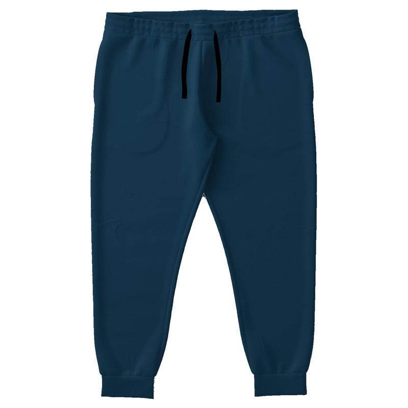 Deep Muted Blue Joggers PLUS (B-MU-DE) - Front PLUS