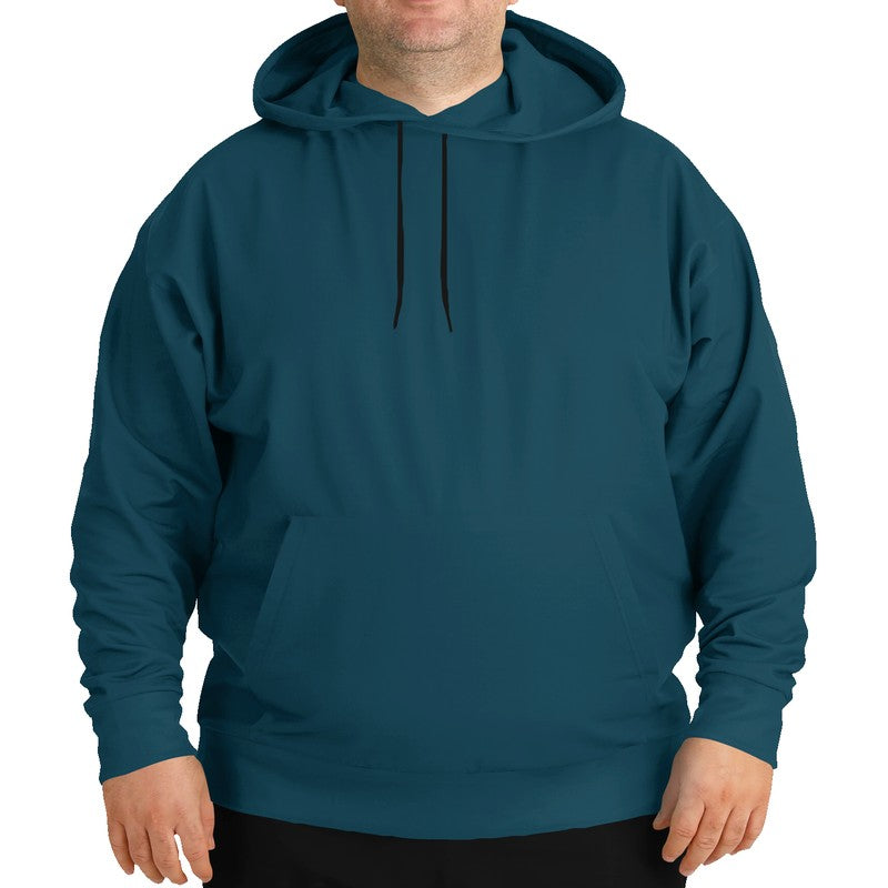 Deep Muted Cyan Hoodie PLUS (BC2-MU-DE) - Man Front PLUS