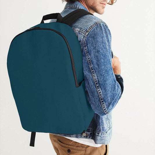 Deep Muted Cyan Waterproof Backpack (BC2-MU-DE) - Man CloseUp