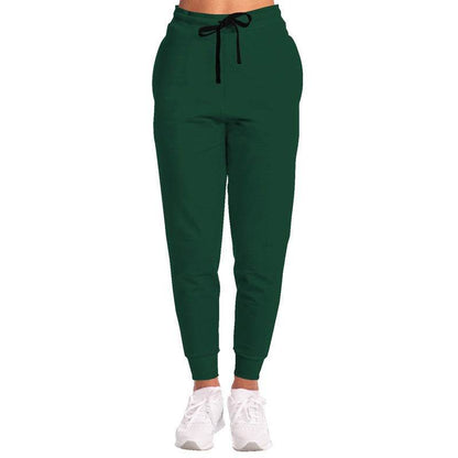 Deep Muted Green Joggers (BGG2-MU-DE) - Woman Front