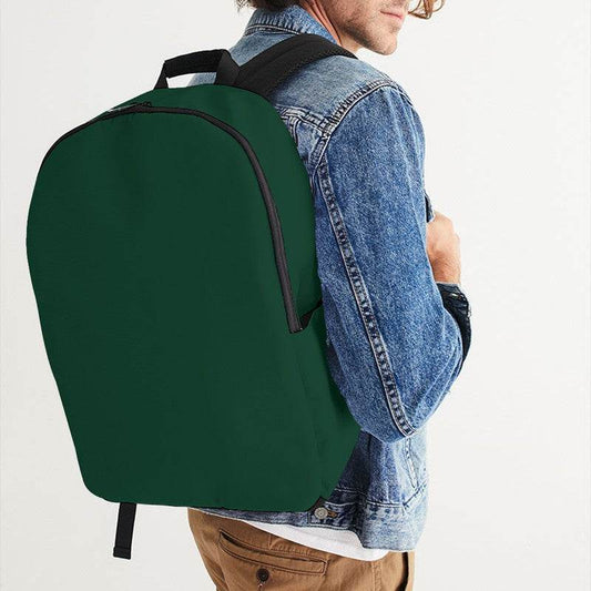 Deep Muted Green Waterproof Backpack (BGG2-MU-DE) - Man CloseUp