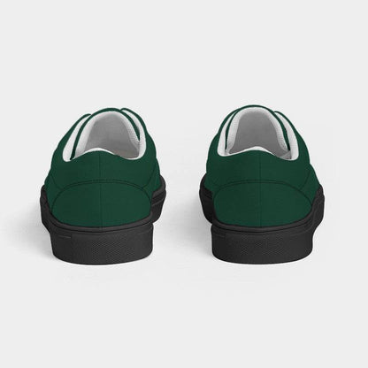 Deep Muted Green Women's Canvas Sneakers (BGG2-MU-DE) - Back