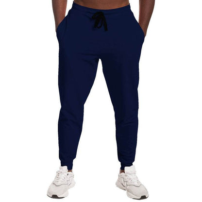 Deep Muted Indigo Joggers (I-MU-DE) - Man Front