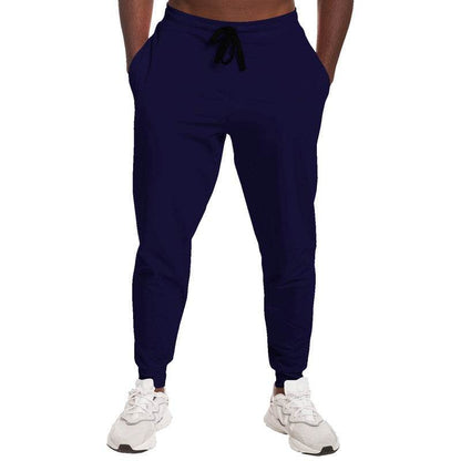 Deep Muted Indigo Joggers (PUI2-MU-DE) - Man Front
