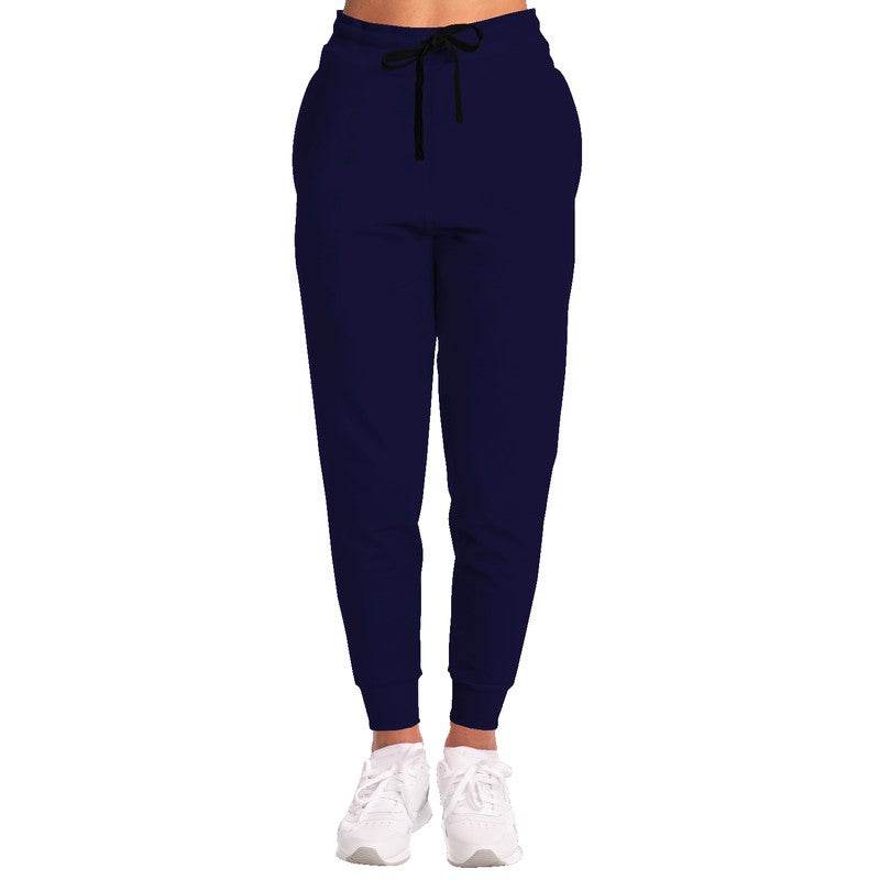 Deep Muted Indigo Joggers (PUI2-MU-DE) - Woman Front