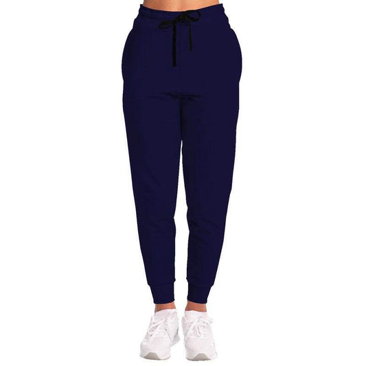 Deep Muted Indigo Joggers (PUI2-MU-DE) - Woman Front