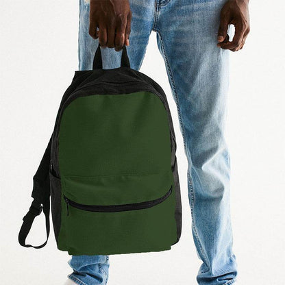 Deep Muted Lime Canvas Backpack (GL2-MU-DE) - Man Holding