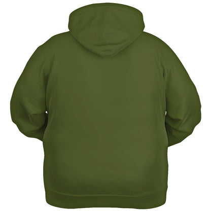 Deep Muted Lime Hoodie PLUS (L-MU-DE) - Ghost Back PLUS