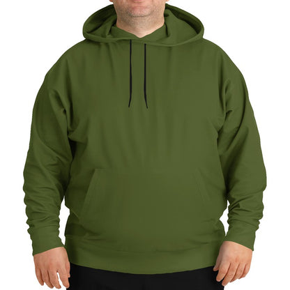 Deep Muted Lime Hoodie PLUS (L-MU-DE) - Man Front PLUS