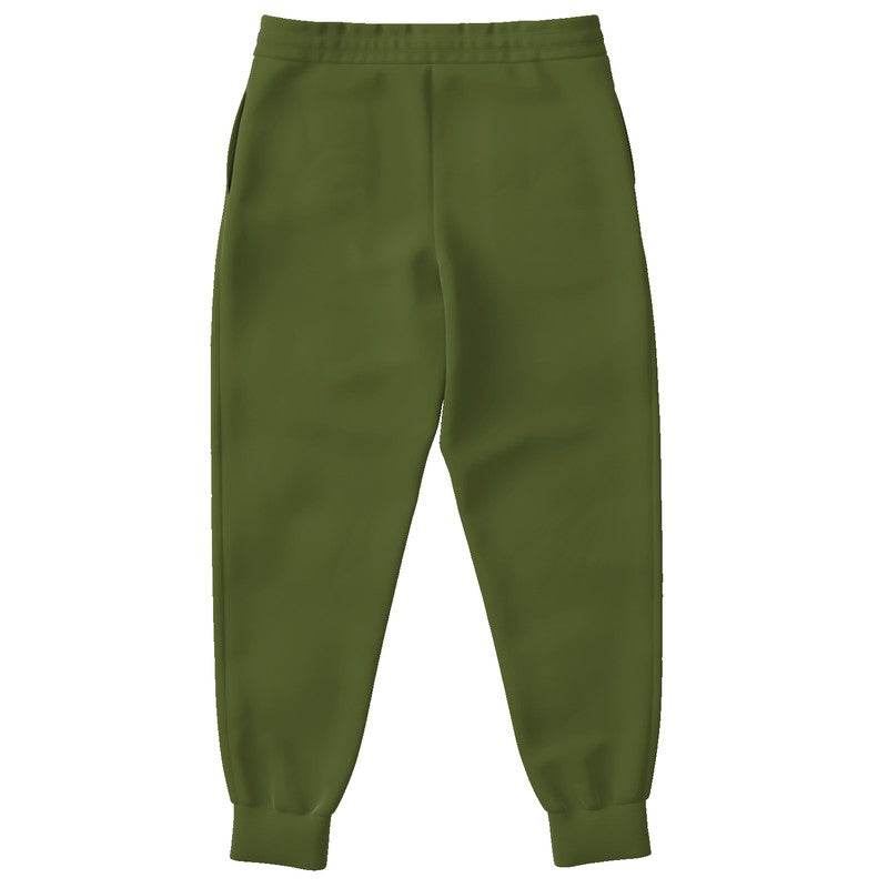 Deep Muted Lime Joggers (L-MU-DE) - Back