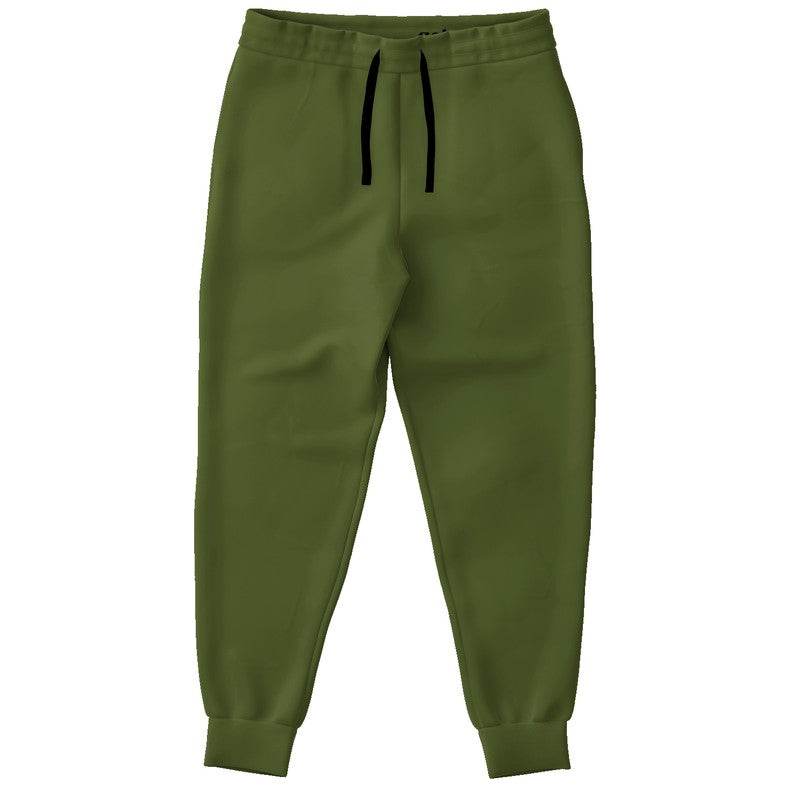 Deep Muted Lime Joggers (L-MU-DE) - Front