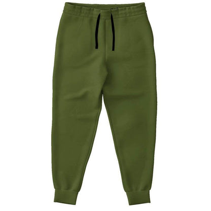 Deep Muted Lime Joggers (L-MU-DE) - Front