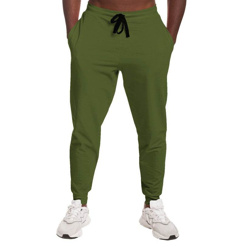 Deep Muted Lime Joggers (L-MU-DE) - Man Front