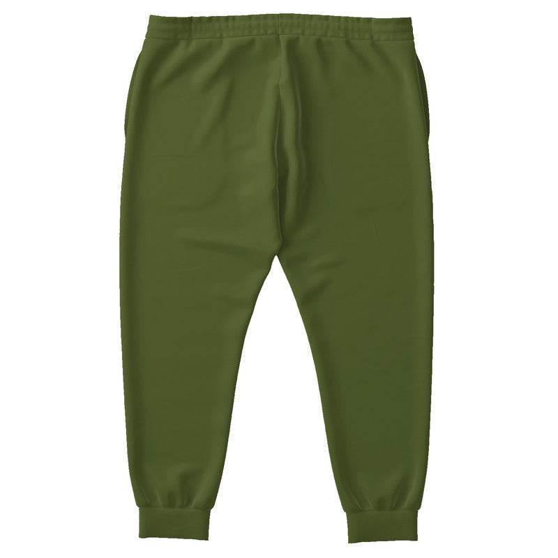 Deep Muted Lime Joggers PLUS (L-MU-DE) - Back PLUS