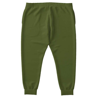 Deep Muted Lime Joggers PLUS (L-MU-DE) - Back PLUS
