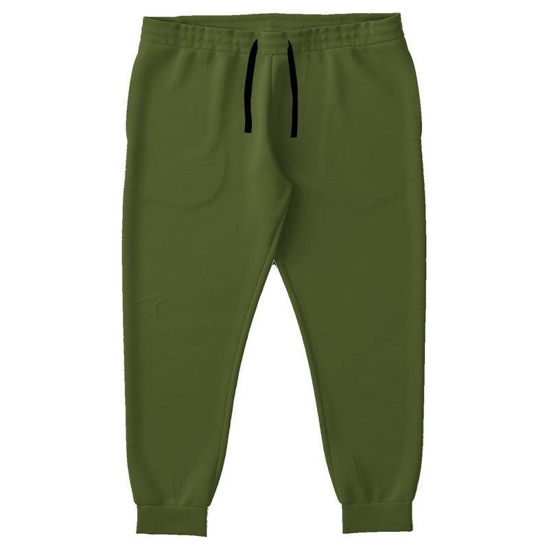 Deep Muted Lime Joggers PLUS (L-MU-DE) - Front PLUS