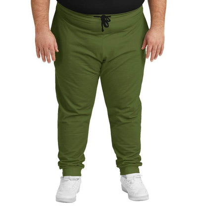 Deep Muted Lime Joggers PLUS (L-MU-DE) - Man Front PLUS