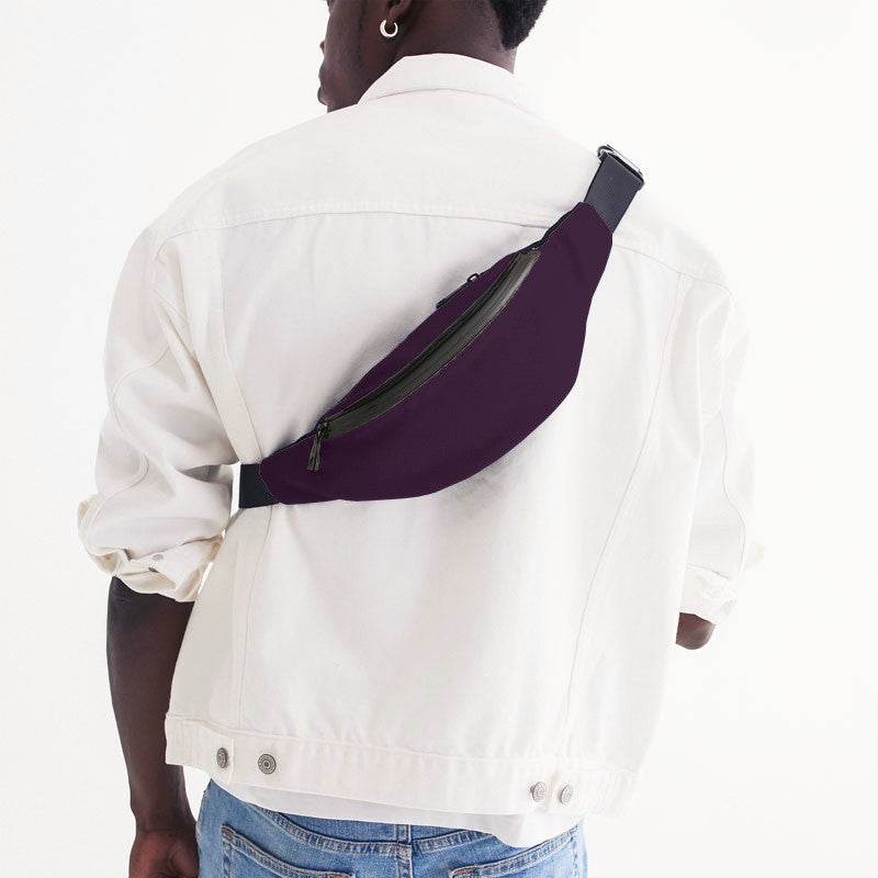 Deep Muted Magenta Belt Bag (M-MU-DE) - Man Back