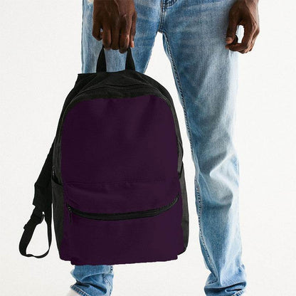 Deep Muted Magenta Canvas Backpack (M-MU-DE) - Man Holding