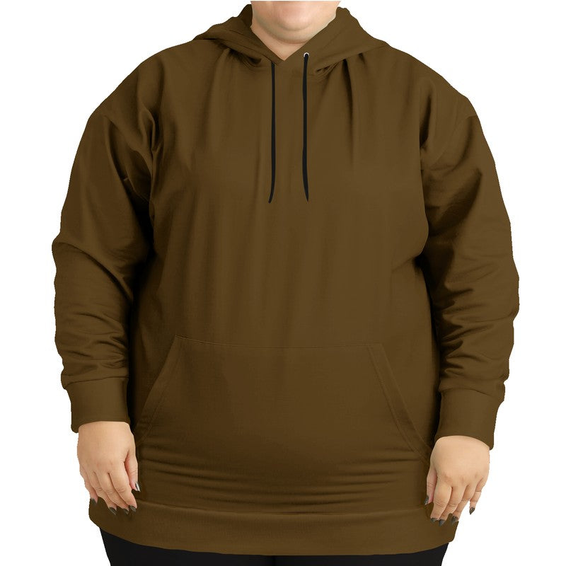 Deep Muted Orange Hoodie PLUS (YO2-MU-DE) - Woman Front PLUS